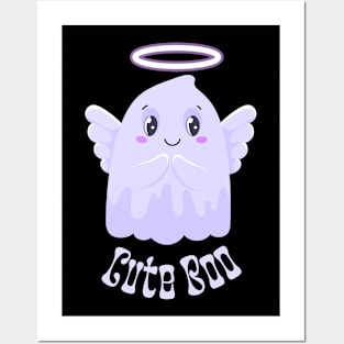 Cute Boo Angel - Heavenly Adorable Ghost Illustration Posters and Art